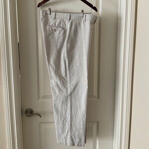 Linen Pants, Men’s, 32 waist, 30 length. Beige.  Dockers premium.